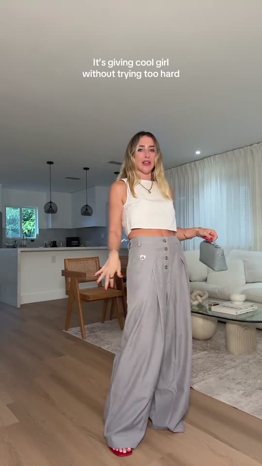 The viral effortless pants in LIGHT gray!! Are you kidding me???