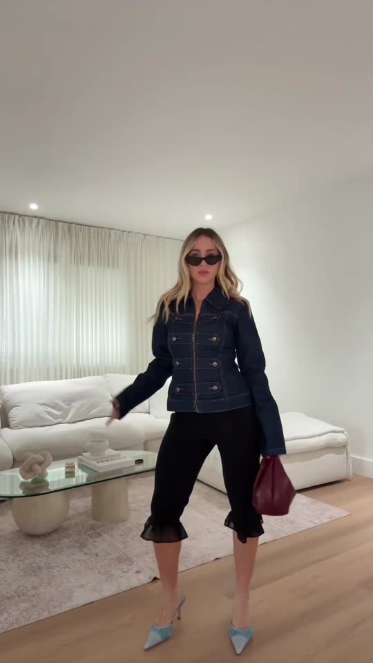 the perfect denim jacket that is screaming high fashion