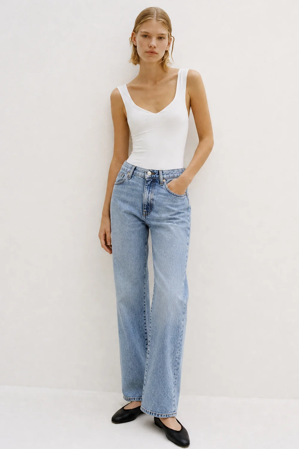 Sofie Jean Relaxed Leg Mid Blue Length 3