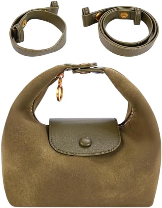Women's Soft Frosted Shoulder Bag with 2 Removable Straps Multiple Carrying Options Crossbody Bag in Stylish Colors