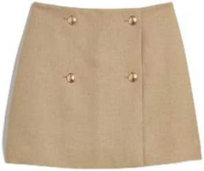 Vineyard Vines Women's Wool Button-Front Mini Skirt