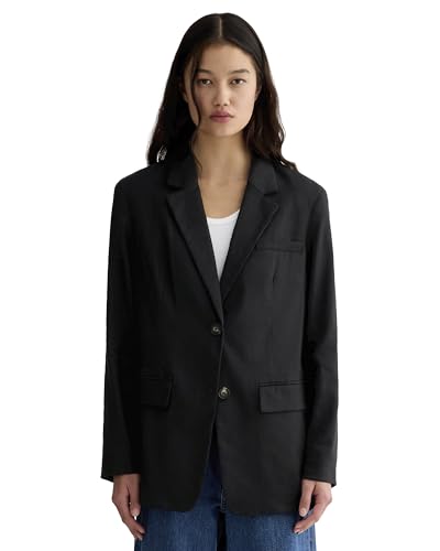 Everlane The Oversized Blazer in Buttersmooth - Black Size 4